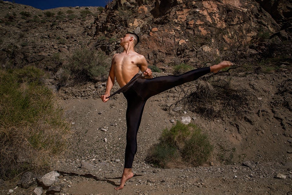 "Time. Space. Energy." was performed by members of Nickerson-Rossi Dance at the spring edition of the Palm Springs International Dance Festival.