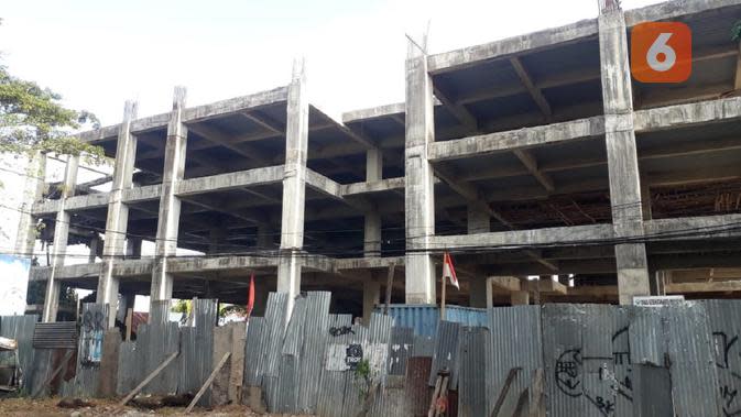 Kondisi terakhir pembangunan Rumah Sakit Batua Makassar (Liputan6.com/ Eka Hakim)