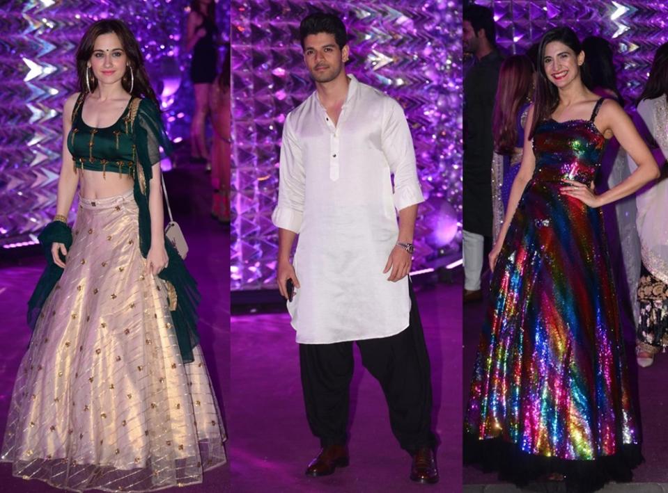 In Pics! Shah Rukh, Raveena and others attend Azhar Morani and Tanya Seth’s sangeet