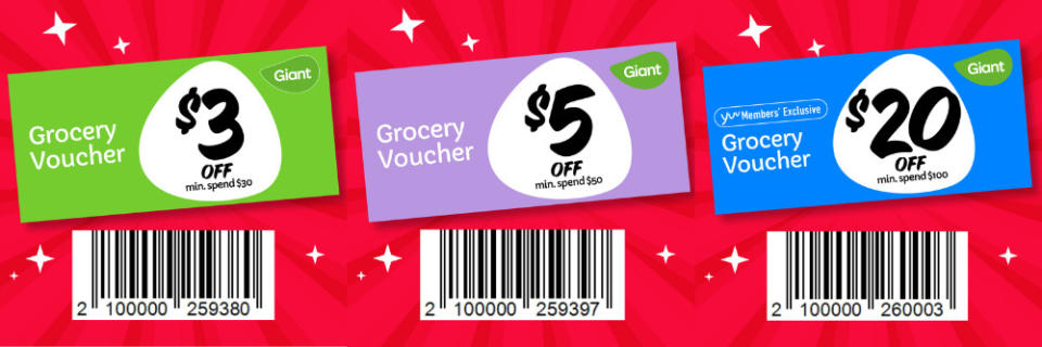 Giant Voucher Promo - Voucher types