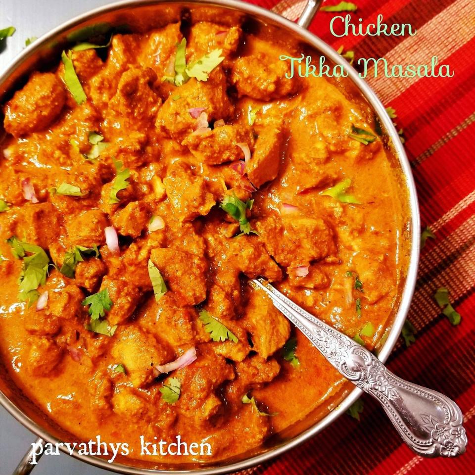 Chicken Tikka Masala from Parvathy's Kitchen in DeLand.