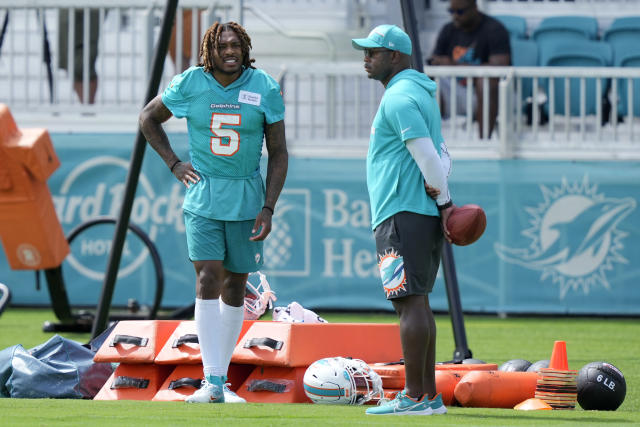 Dolphins cornerback Jalen Ramsey practiced Wednesday for first