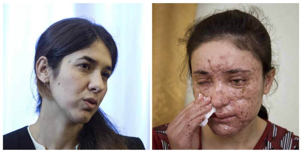 Lamiya Aji Bashar and Yazidis Nadia Murad Basee