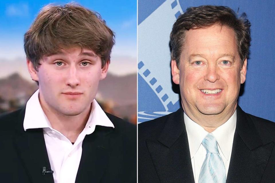<p>KTLA/X; Maury Phillips/WireImage</p> Colby Rubin (left) and his late father Sam Rubin