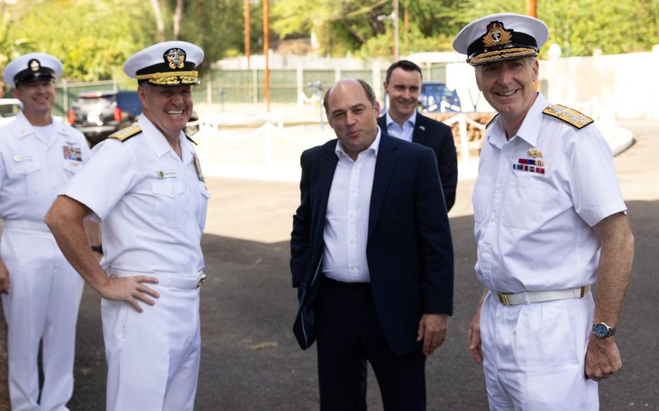 Ben Wallace with First Sea Lord Admiral Sir Antony Radakin in Hawaii - James Breeden 