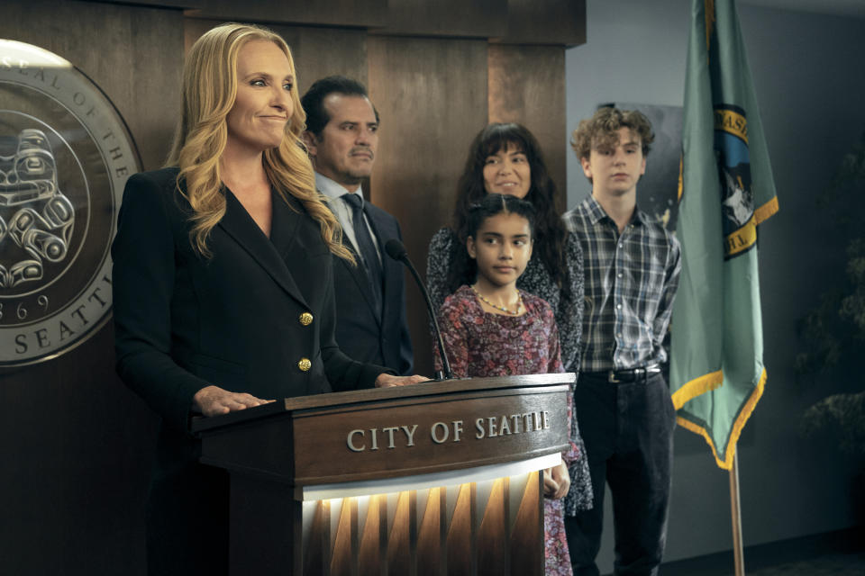 The Cleary-Lopez Family in the Prime Video series The Power (Katie Yu/Prime Video)