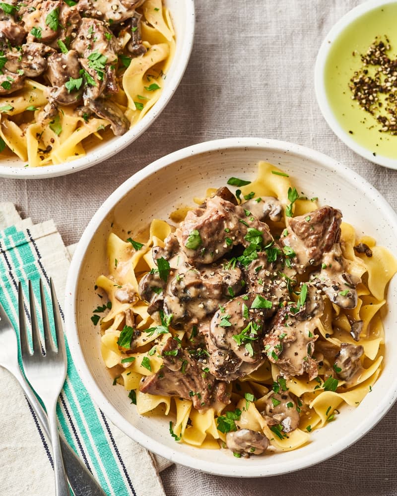 Slow Cooker Beef Stroganoff