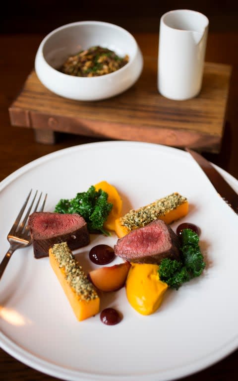 Roast venison at the Fordwich Arms - Credit: jeff gilbert for the telegraph