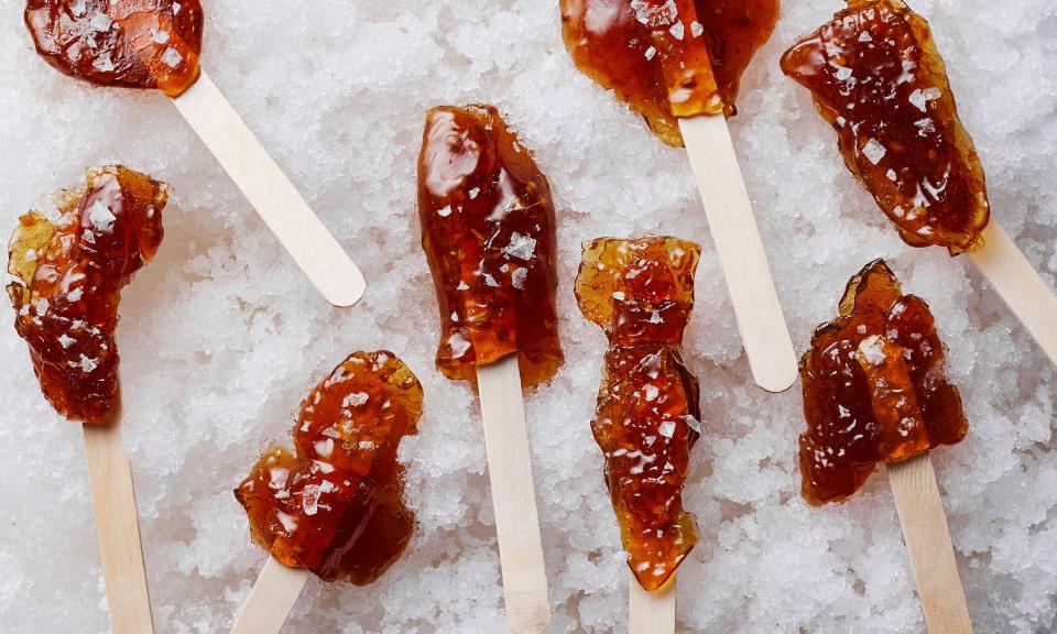 Maple Syrup Snow Candy