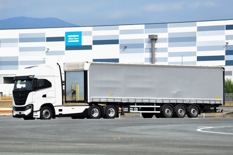 Italian truckmaker Iveco holds business presentation, in Turin