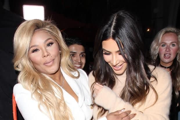 Lil Kim and Kim Kardashian. Photo: Getty Images.