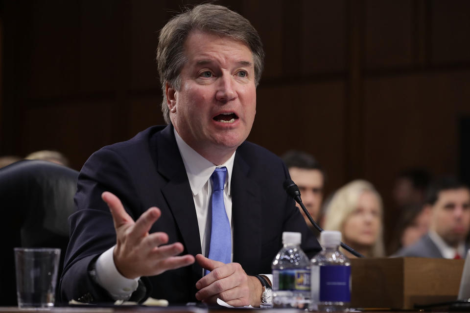 Supreme Court nominee Judge Brett Kavanaugh testifies before the Senate Judiciary Committee on Sept. 5, 2018. (Photo: Chip Somodevilla/Getty Images)