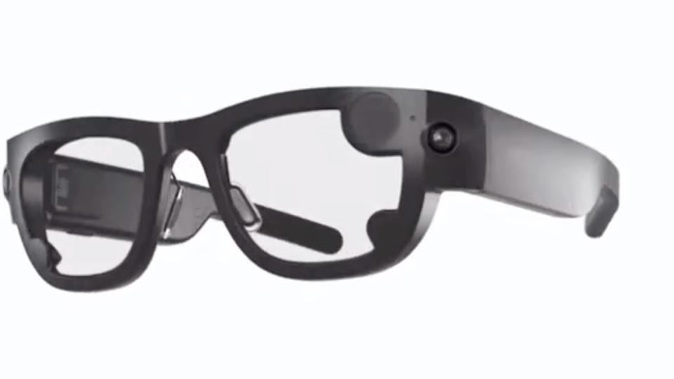 A screenshot of Meta's Project Aria AR glasses