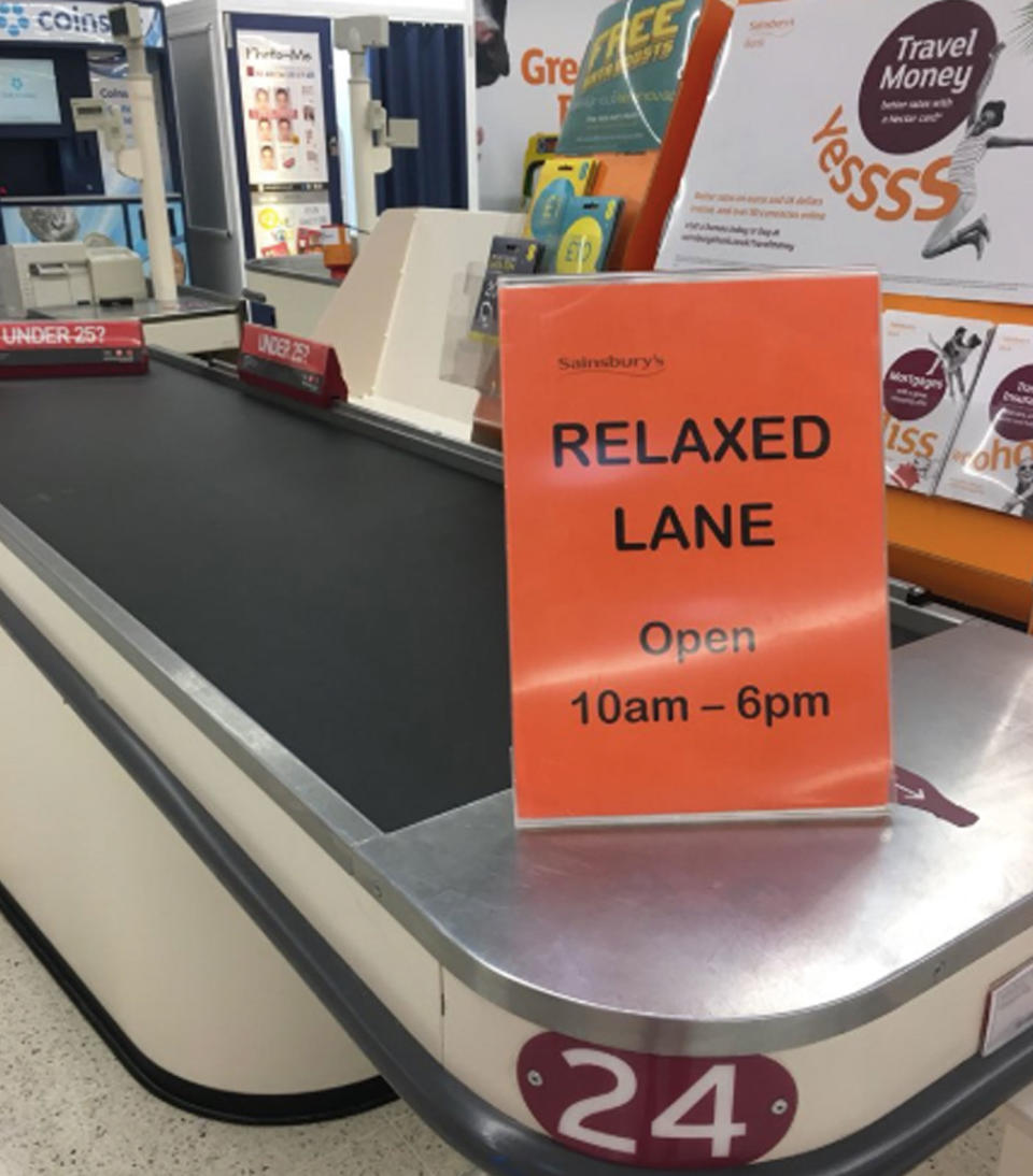 The lane will help dementia sufferers feel at ease when shopping. Source: Twitter/ Michelle Miller