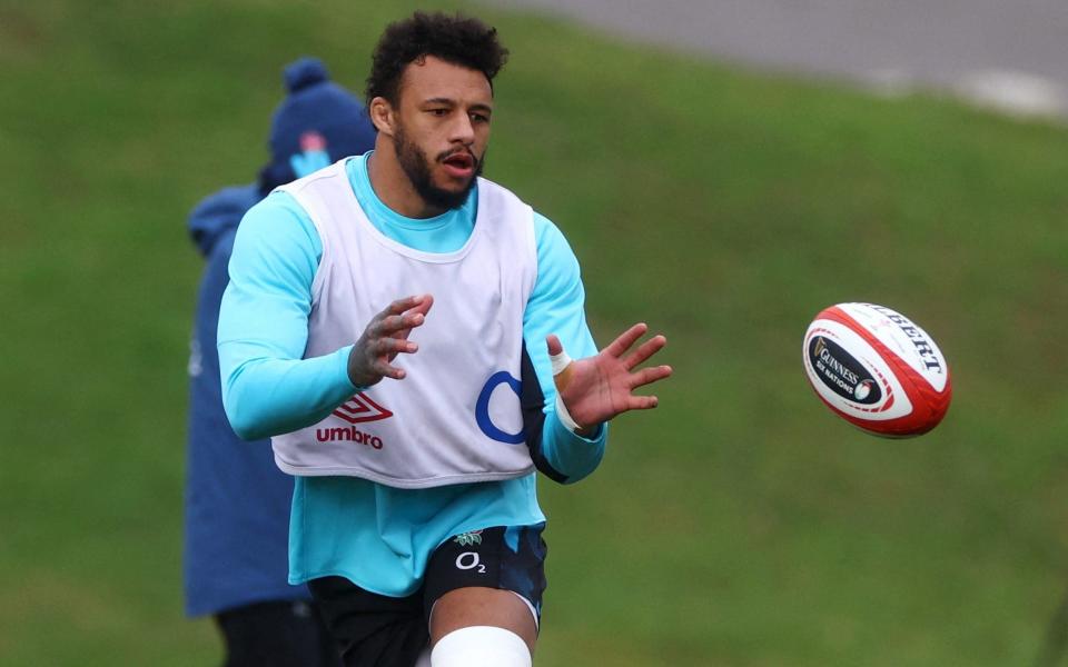 England's Courtney Lawes during training - Action Images/Paul Childs