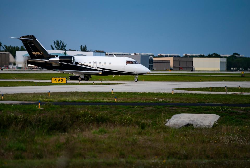 Planes land at the Naples Airport on Wednesday, March 13, 2024.