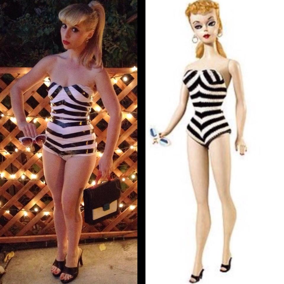 Helena Levin aka California Barbie Princess dresses like a vintage Barbie doll in October 2013.