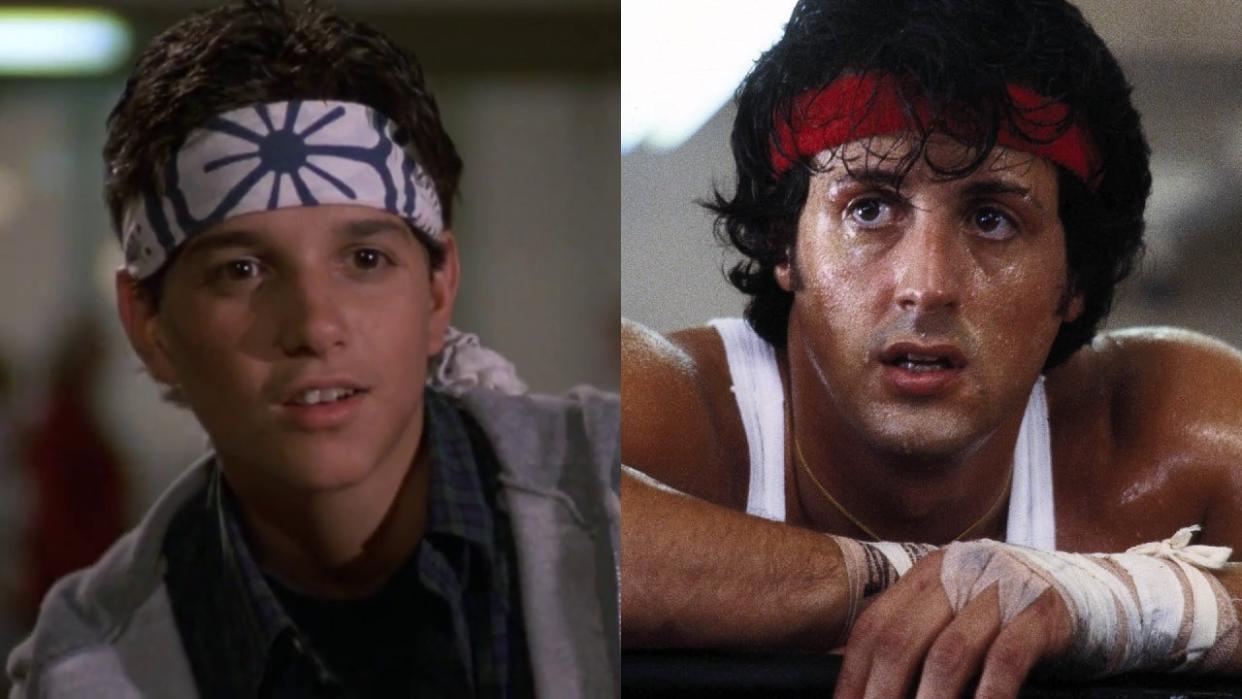  Ralph Macchio and Sylvester Stallone 