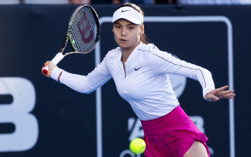 Emma Raducanu hits a return - Australian Open 2024: When is it, when is the draw, how to watch in UK and will Emma Raducanu play?