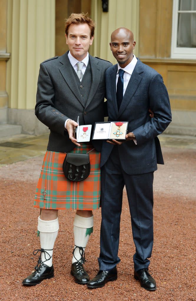 Ewan McGregor and Mo Farah