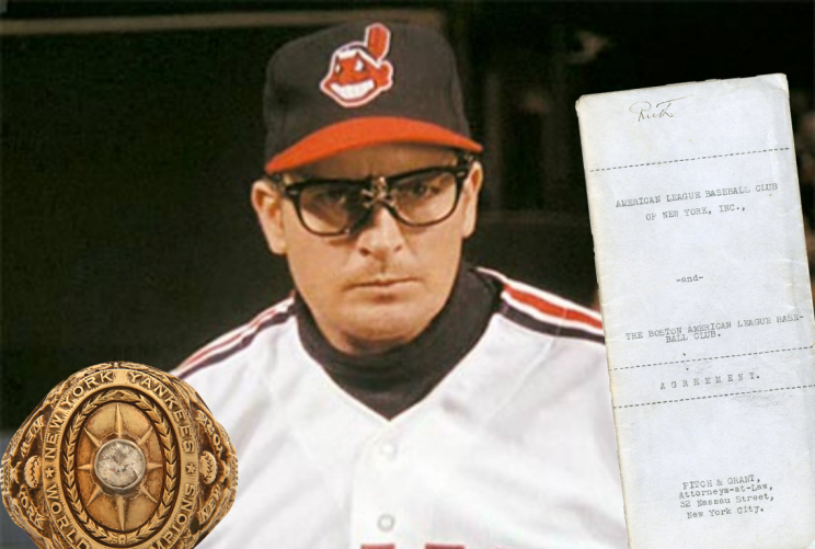 Charlie Sheen is selling two pieces of rare Babe Ruth memorabilia. (Lelands)