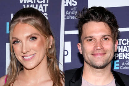 Split image of Avery Singer and Tom Schwartz