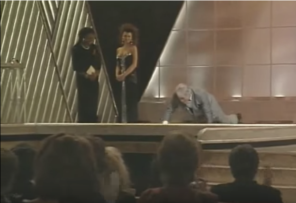 1992: Jack Palance did push-ups on the stage