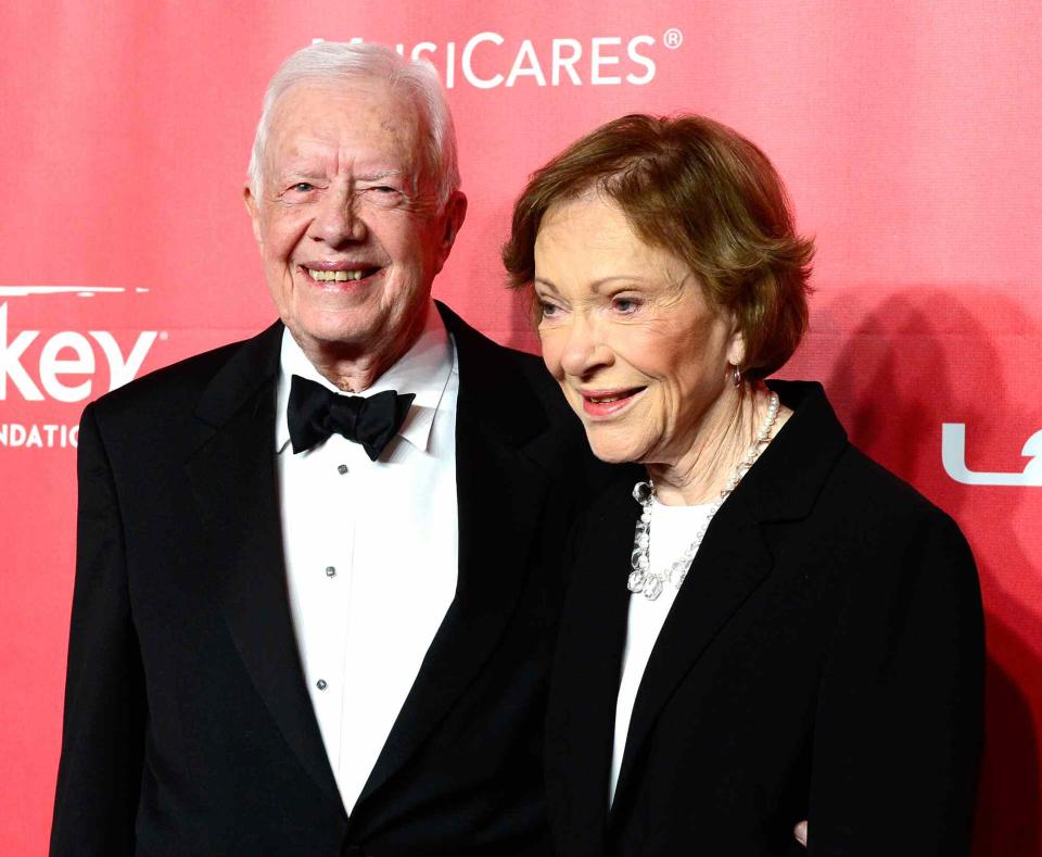 Frazer Harrison/Getty Former U.S. President Jimmy Carter (L) and former First Lady Rosalynn Carter attend the 25th anniversary MusiCares 2015 Person Of The Year Gala honoring Bob Dylan at the Los Angeles Convention Center on February 6, 2015 in Los Angeles, California. The annual benefit raises critical funds for MusiCares