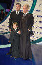 <p>Carey Hart, Willow Sage Hart, and Pink attend the VMAs. (Photo: Kevin Mazur/WireImage) </p>