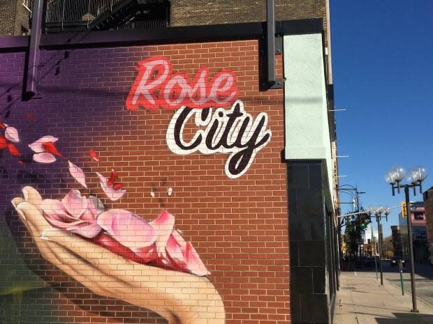 Street art in downtown Windsor, also known as Rose City.  (Jennifer La Grassa/CBC - image credit)