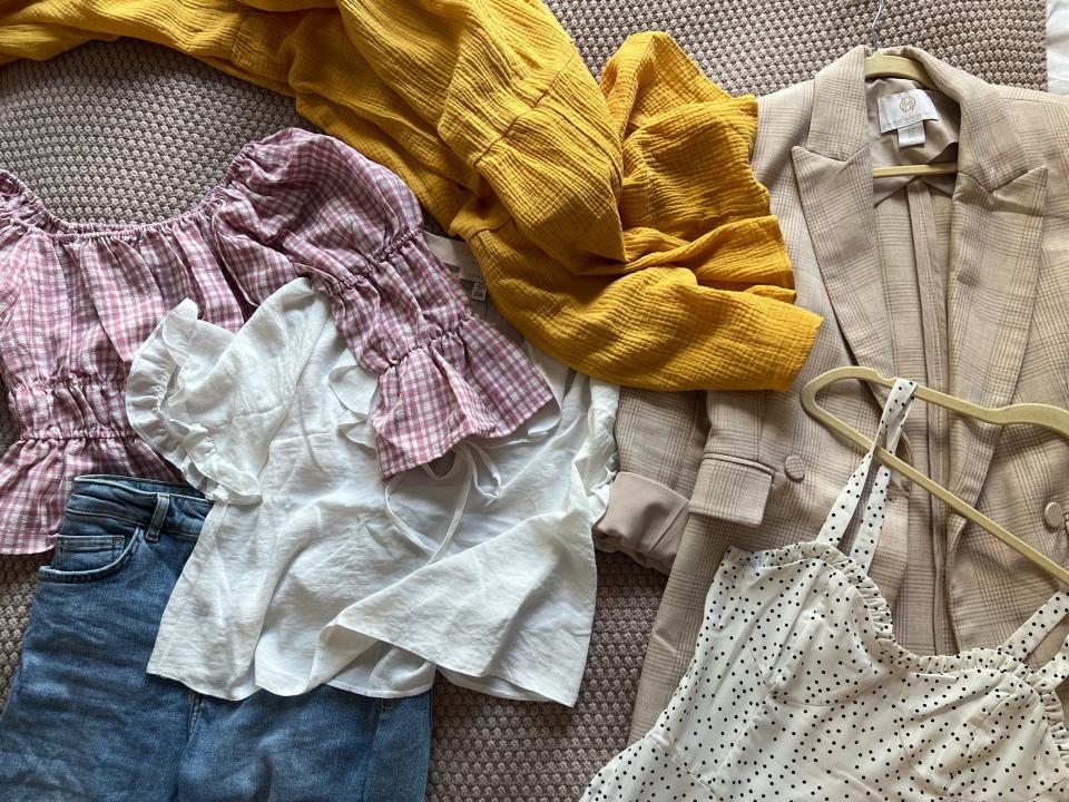USA TODAY reporter Morgan Hines has found herself leaving behind the result of a tornado of outfit options on her bed before leaving for the office after two years of working from home.