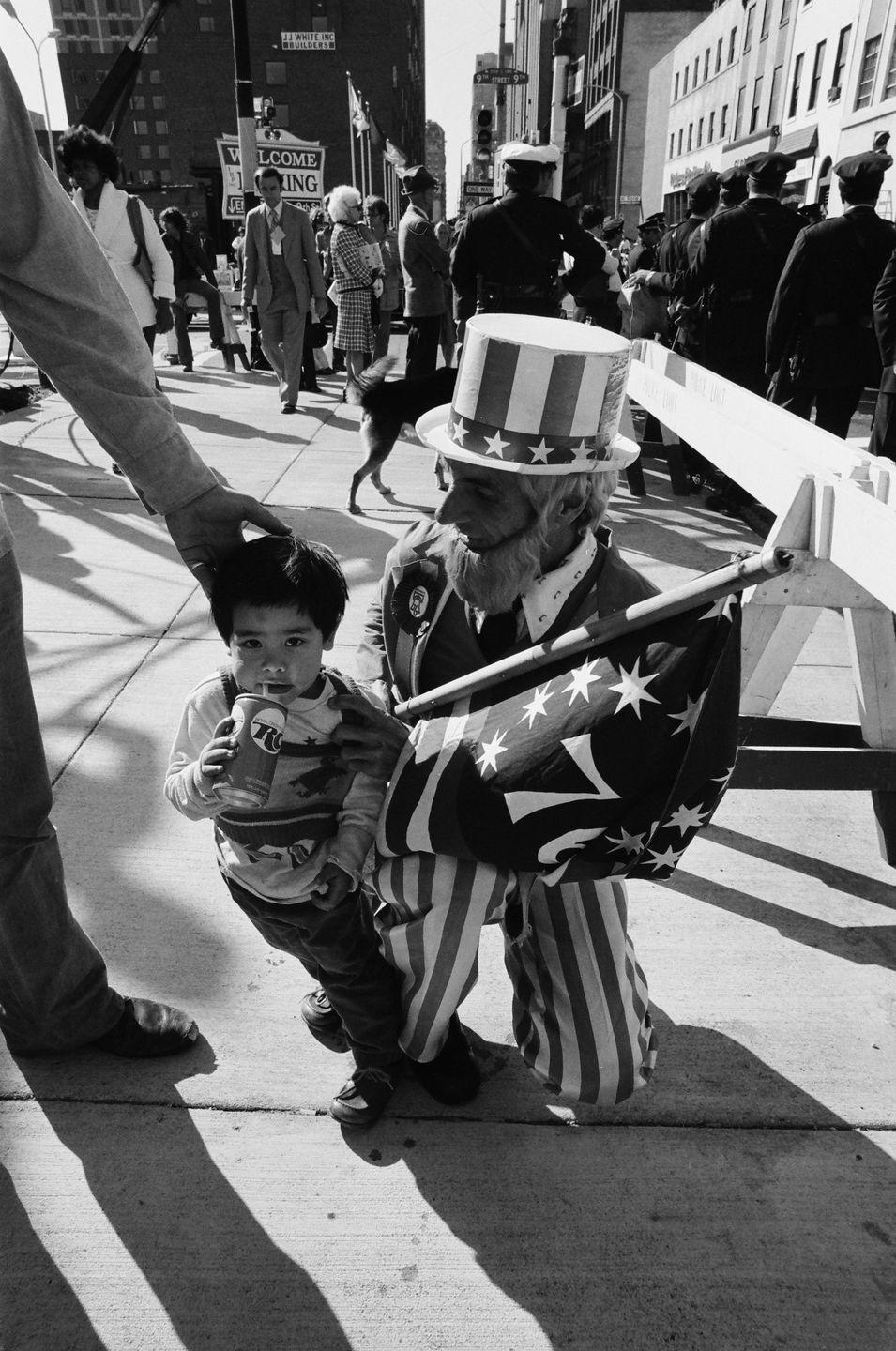 1976: Crowds Gather Outside