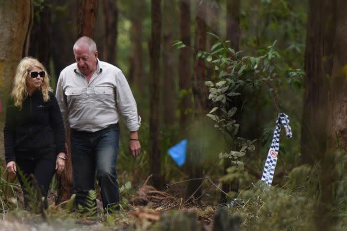 Mr Leveson's loved ones have watched over the search effort in the Royal National Park near Waterfall. Image: AAP