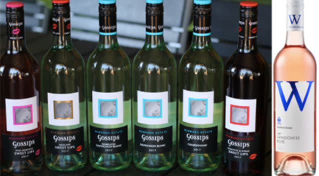 A number of Gossips wine varieties have been recalled. Source: Food Standards