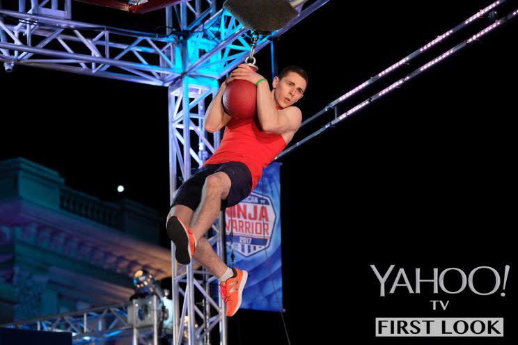 Josh Levin in American Ninja Warrior (Photo: Tyler Golden/NBC)