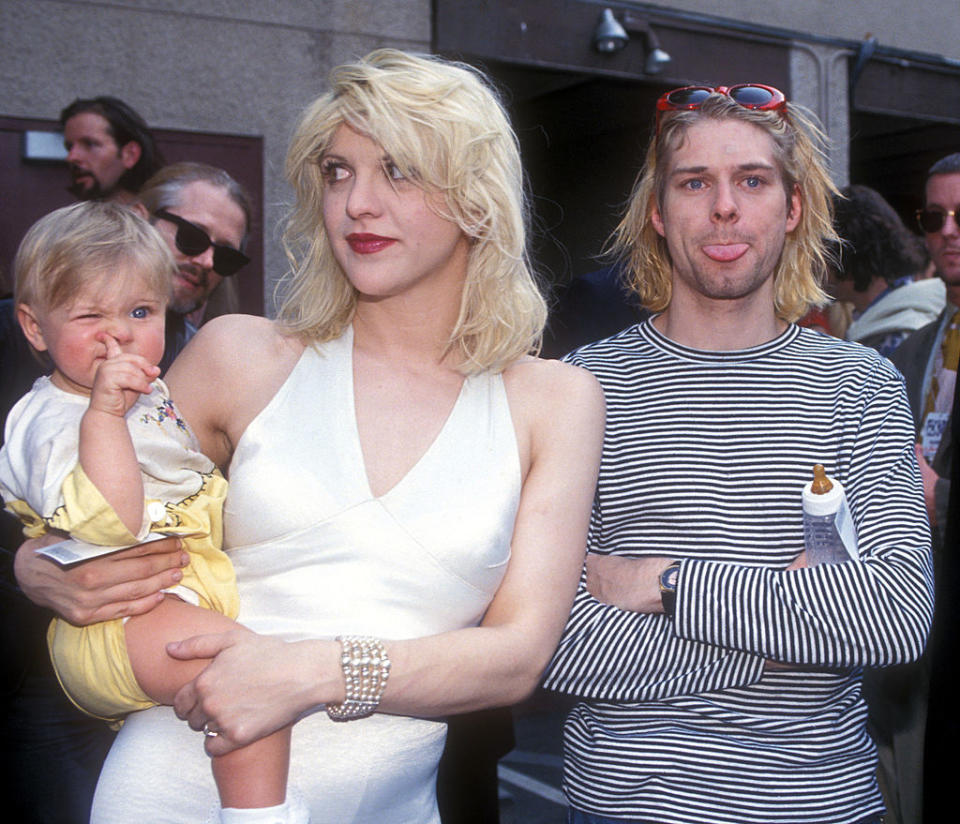 Frances Bean Cobain, Courntey Love, Kurt Cobain