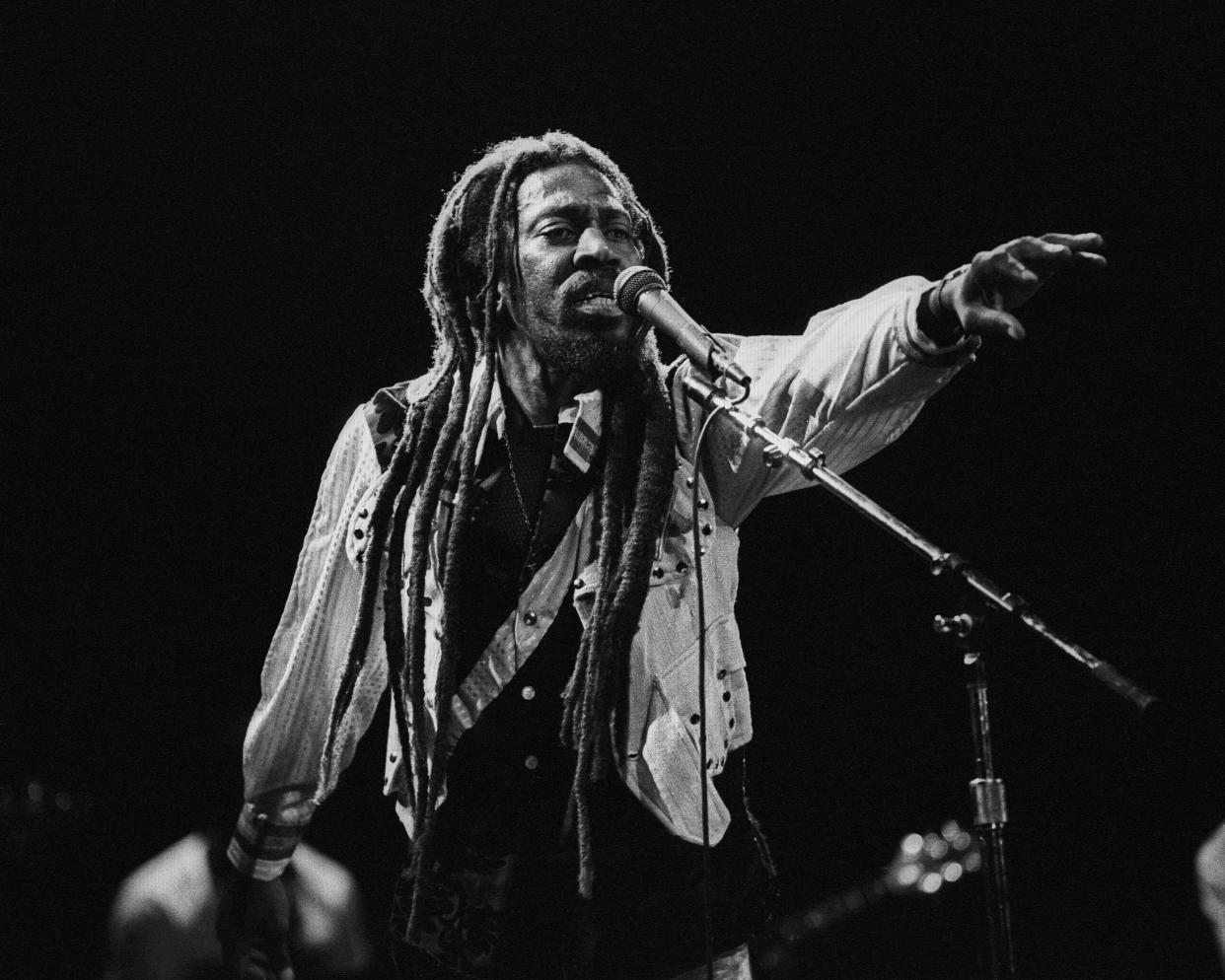 <p>Wailer performing in California in 1986</p> (Redferns)