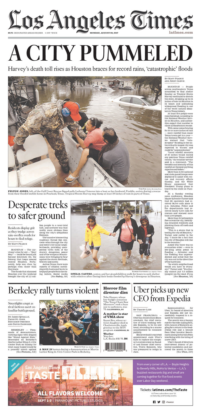 <p>LOS ANGELES TIMES<br> Published in Los Angeles, Calif. USA. (newseum.org) </p>