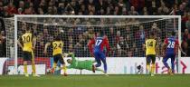 Britain Football Soccer - Crystal Palace v Arsenal - Premier League - Selhurst Park - 10/4/17 Crystal Palace's Luka Milivojevic scores their third goal from the penalty spot Reuters / Stefan Wermuth Livepic