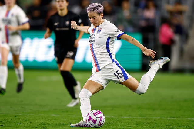 <p>Ronald Martinez/Getty</p> Megan Rapinoe will retire from professional soccer at end of the 2023 National Women’s Soccer League season.