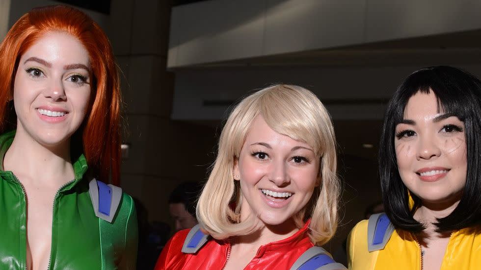 trio halloween costumes sam clover and alex from 'totally spies'