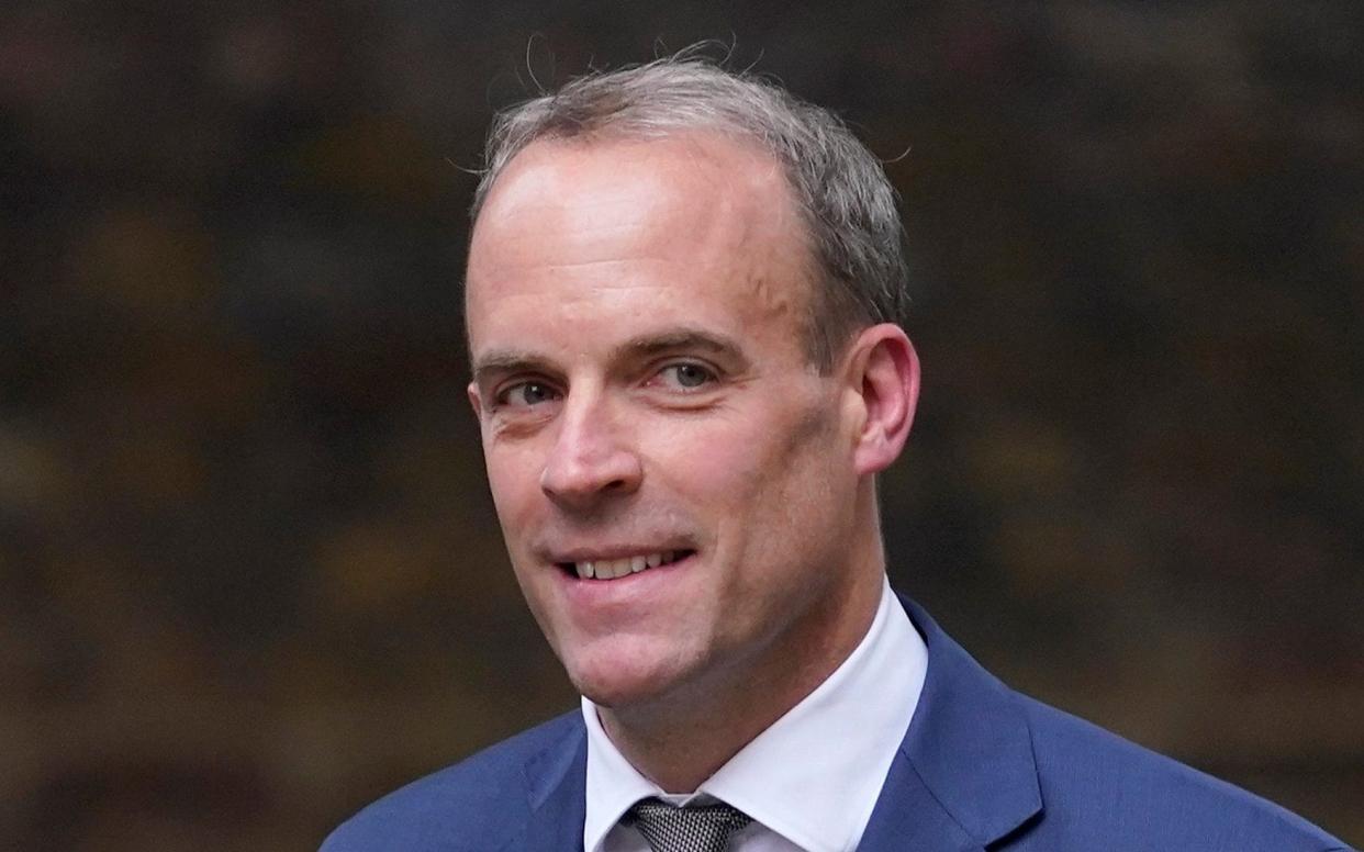 Britain's Dominic Raab - Alberto Pezzali/AP Photo