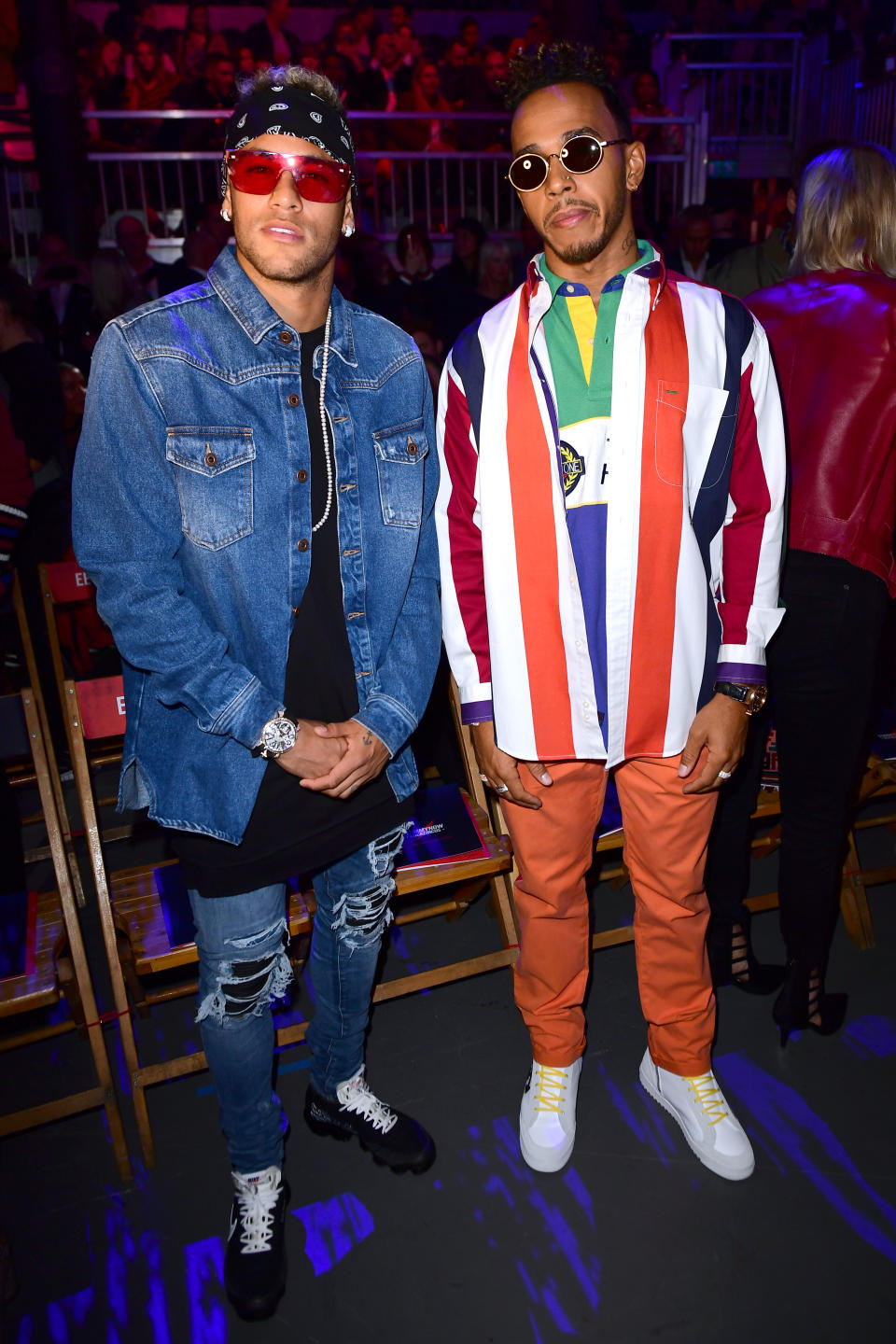 Lewis Hamilton and Neymar