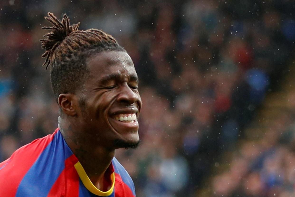 Frustrated: Wilfried Zaha failed to have his usual impact against Newcastle: REUTERS