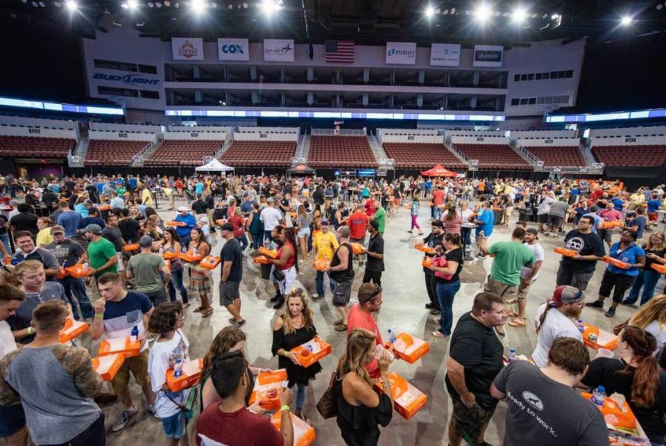 Intrust Bank Arena’s Wingapalooza was a popular summertime event from 2016 through 2019. Courtesy photo