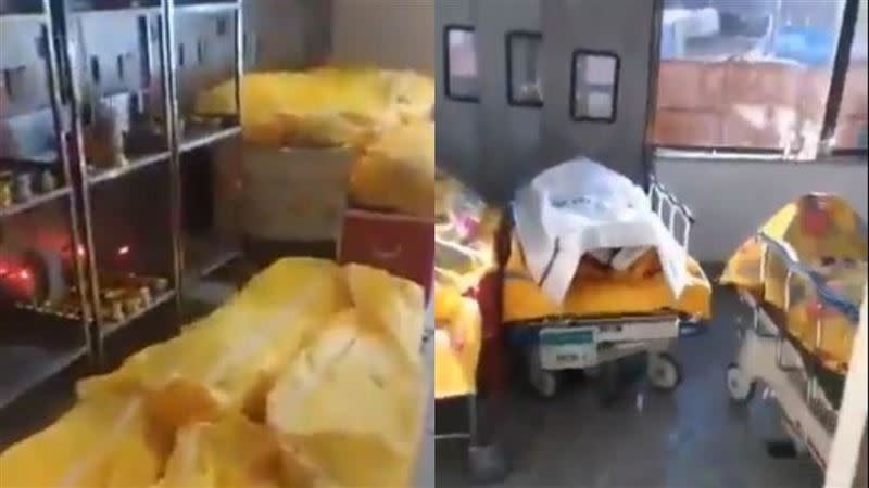 The outbreak of the epidemic in China has led many hospitals and morgues to fill their body bags and crematoria have been overwhelmed.  (Image / flip from Weibo)