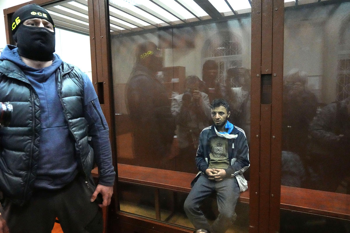 Four suspects accused in Moscow concert hall attack plead guilty to terror offences