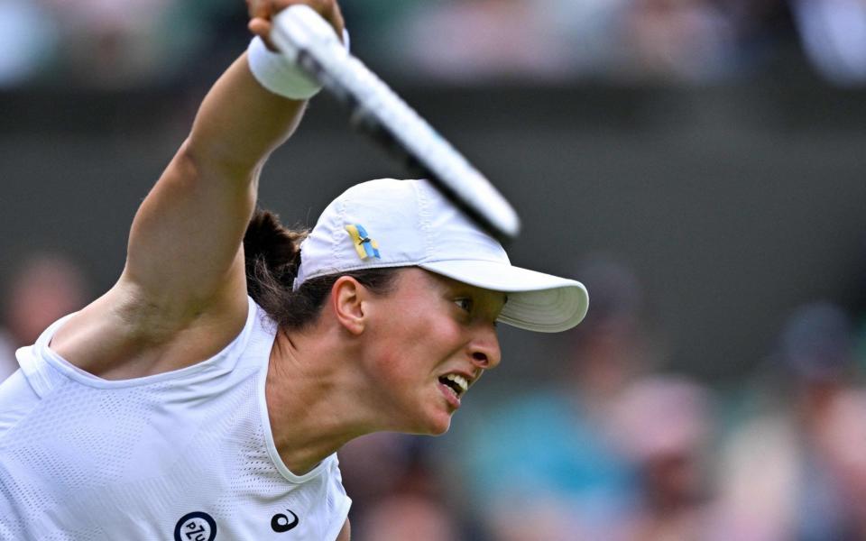 Iga Swiatek, Wimbledon - Glyn Kirk/AFP via Getty Images