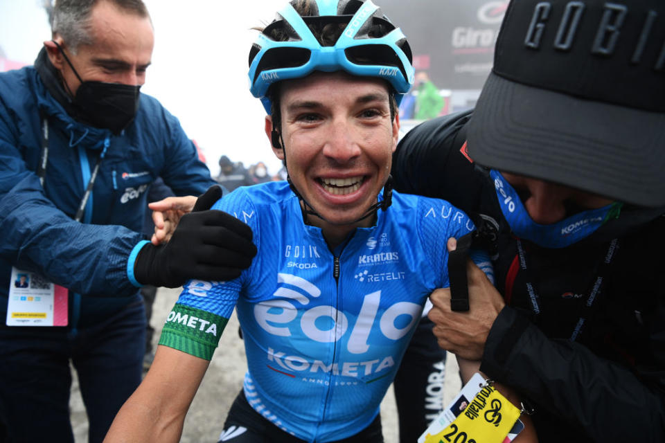 Eolo-Kometa's Giro d'Italia high point came with Lorenzo Fortunato's Zoncolan win in 2021