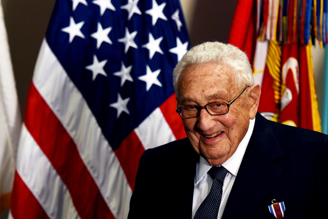 Henry Kissinger Xinhua/Yin Bogu via Getty Images